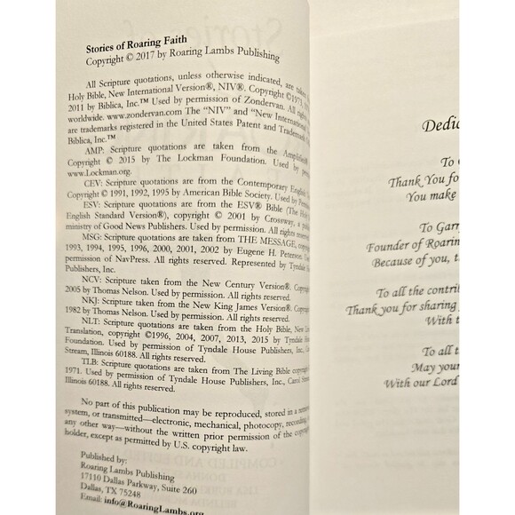Stories of Roaring Faith Book 2 – Skell & Worley – Brand New – Faithcore - Picture 2 of 10